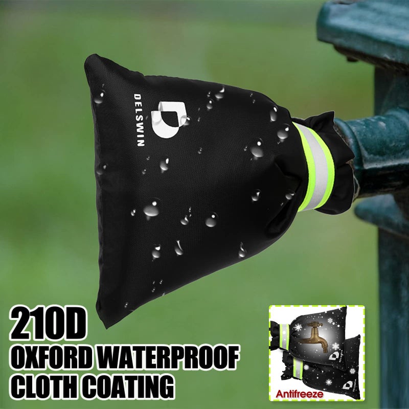 DELSWIN Outdoor Faucet Covers for Winter, 5P 8.7""x7"" Hose Bib Insulation Cover, Outside Waterproof Spigot Cover Winter Insulated Cover for Frost Freeze Protection, Bigger and Thicker - Image 4